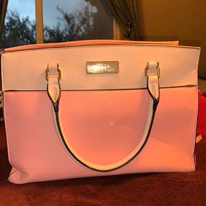 Pink cross over body purse
